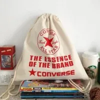 Grosir Cotton belacu serut Packing tas ransel belacu tas dengan ukuran kustom dan Logo